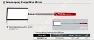 TOPTUL  Зеркало телескопическое прямоугольное