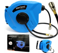 Kraft & Dele Шланг пневматический на катушке с автосматыванием 1/4" ПВХ 10 м, 8X