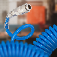 INTERTOOL Шланг спіральний поліуретановий 5.5*8мм, 5 м
