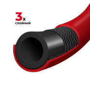 INTERTOOL Шланг гибридный, профессиональный, 20 атм, 6*11мм, 10м с ​​латунными б