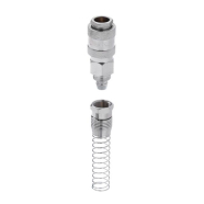 INTERTOOL Быстроразъемное соединение с пружиной для спиральных и прямых шлангов