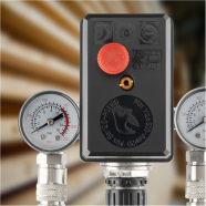INTERTOOL Прессостат 380В (блок автоматики компресора) 10 bar у зборі.