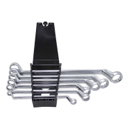 ROCKFORCE Набор ключей отогнутых накидных, изгиб 75°, 6пр.(8x10,12x13,14x15,16x1