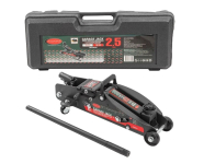 RockFORCE Домкрат подкатной 2,5т (h min 140мм, h max 387мм) с фиксацией в кейсе