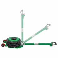 Rock FORCE Домкрат подкатной пневматический 5т (4-8bar, 135-400мм, 3 подушки, D=