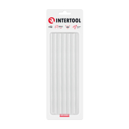 INTERTOOL Комплект прозорих клейових стрижнів 11.2мм*200мм, 12 шт.