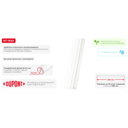 INTERTOOL Комплект прозорих клейових стрижнів 11.2мм*200мм, 12 шт.