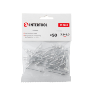 INTERTOOL Заклепка алюмінієва 3.2*6.0мм, упаковка 50шт.