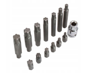 SATRA Набор бит с профилем RIBE M5-M14 (10мм) с держателями 1/2", 14 ед.