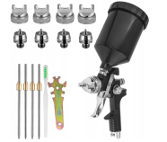 SILVER Краскопульт пневматический 4 сопла 1,3 - 1,4 - 1,7 - 2,0 мм