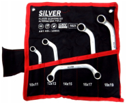 SILVER Набор ключей накидных С-образных 5 пр. 10-19 на холсте