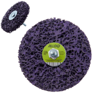 Аlloid Круг зачистной "коралл" с держателем для дрели 100мм (фиолетовый) (SD-100