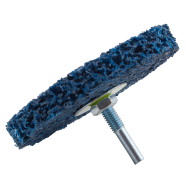 Alloid Круг зачистной "коралл" с держателем для дрели 100мм (синий) (SD-100223)