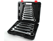 SILVER Набор ключей комбинированных трещоточных с карданом 8-32 мм 13 шт.