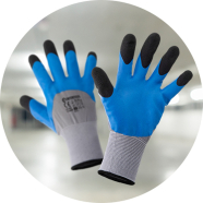 INTERTOOL Рукавичка трикотажна, синтетична, посилена, 3/4 облив, покрита спінени