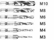 VOTFAL Різьбонарізні свердла HSS M3-M10 мітчики 7 од.