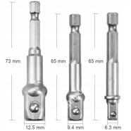 VOTFAL Набор переходников 1/4", 3/8", 1/2", 3шт.