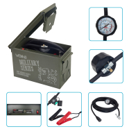 VOIN Компрессор автомобильный "MILITARY SERIES" 150psi/25A/90л/клеммы (VM-070)