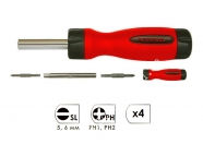 INTERTOOL Викрутка 4 в 1