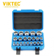 VIKTEC Набор головок 8-36мм, 1/2", 12-гр. 21ед.