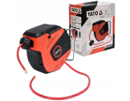 YATO Шланг пневматический ПВХ на катушке с наконечниками 1/4", D вн.= 8 мм, давл