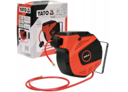 YATO Шланг пневматический ПВХ на катушке с наконечниками 1/4", D вн.=6.5 мм, дав