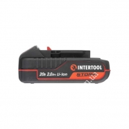 INTERTOOL Акумулятор 20 В, Li-ion, 2.0 Аг, индикатор уровня заряда