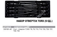 JTC Набір викруток TORX 9од.в ложементі.