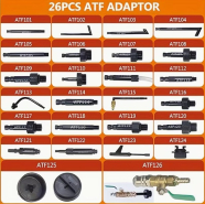 Набор адаптеров для АКПП (при замене ATF) 26 единиц.