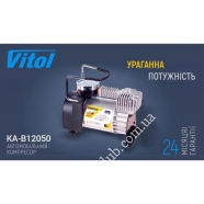 VITOL Компрессор "Ураган" 150psi/15Amp/40л/прикур.+переходник (КА-У12050)