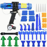 Пневмошприц для туб 310ml силікон , герметик (34 аксесуара )