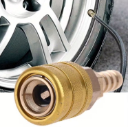 Наконечник бистророзьємний до пістолета для підкачування 8мм ,латунь