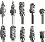 Набор твердосплавных борфрез, ножка 3мм, 10шт.