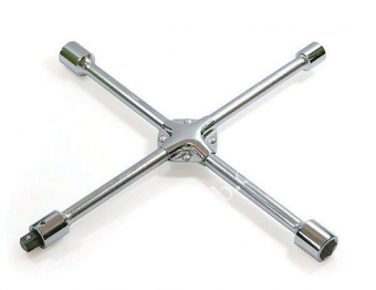 HANS Ключ колесный крест 17,19,21,22 мм с переходником 1/2" (1474DH-16)