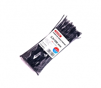 CarLife Хомут пластиковый черный 3,0*250 (100шт)
