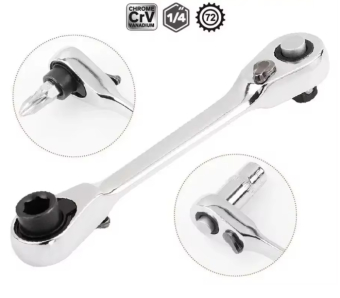 Трещотка MINI 1/4" 72-зубая 2-в-1