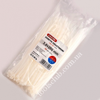 CarLife Хомут пластиковый белый 4,8*300 (100шт)