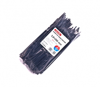 CarLife Хомут пластиковый черный 3,6*200 (100шт)