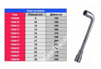 SIGMA Ключ кутовий 8 мм.