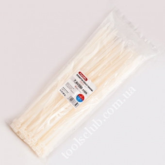 CarLife Хомут пластиковый белый 7,6*350 (100шт)