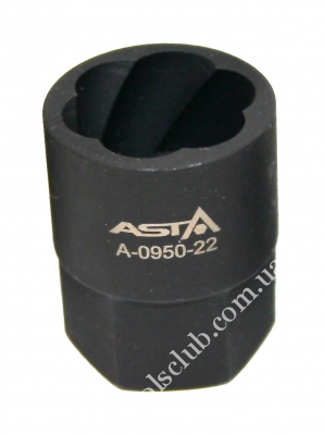 ASTA Головка Cr-Mo 1/2" - 22мм "Super Lock" для злизаних гайок