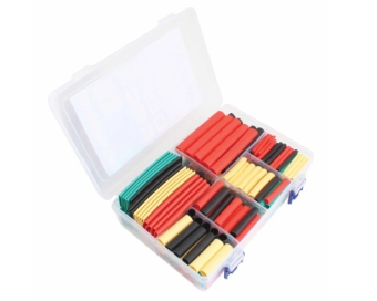 SATRA Комплект цветных термоусадочных трубок с клеем (328 шт.)