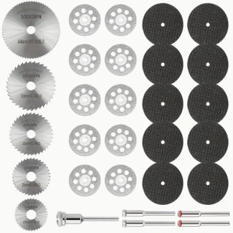 Отрезные циркуляционные, бриллиантовые, абразивные пильные диски для бормашины к