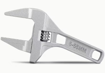 Гаечный ключ розводной 6-68 мм, алюминий, короткий