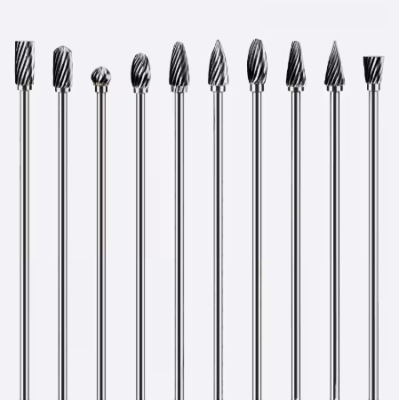 Набір твердосплавних борфрез довгих ,L=110мм . ножка D=3мм , 10шт