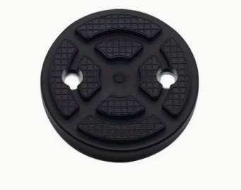 Резиновая подушка на автомобильный подъемник D=115мм с отверстиями под крепление