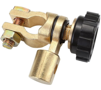 Выключатель массы аккумулятора. угловой 17мм (черный)