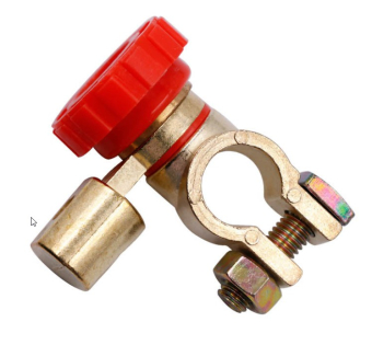 Выключатель массы аккумулятора. угловой 17мм (красный)