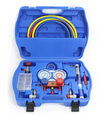 Устройство для заправки A/C кондиционеров хладагентом R134a, R22, с манометричес