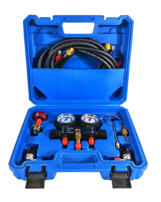 Устройство для заправки A/C кондиционеров хладагентом R134a, R22, R1234yf с мано